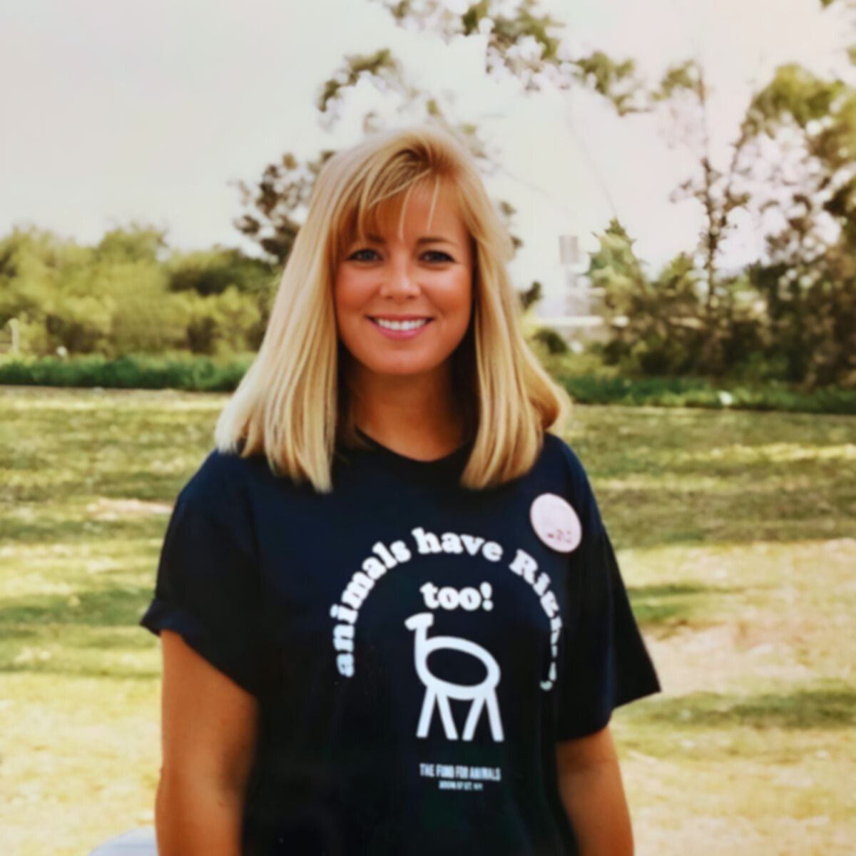 Animal activist and vegan blogger Connie Edwards McGaughy in San Diego,