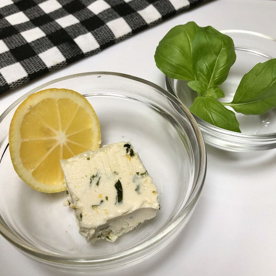 vegan lemon basil infused butter