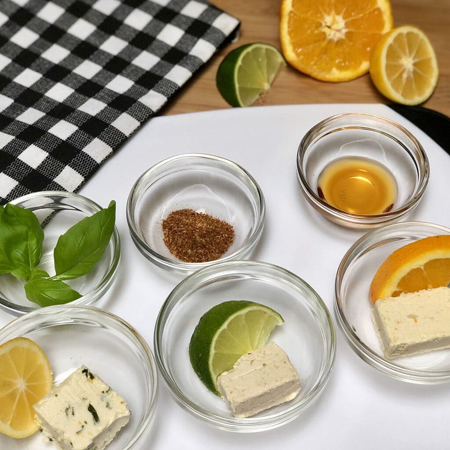 citrus infused vegan butters