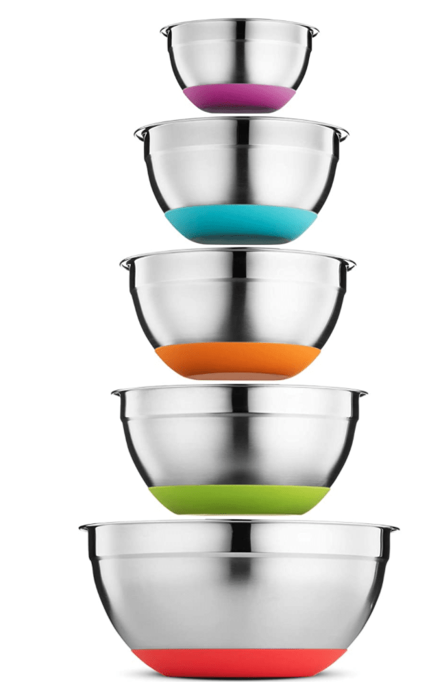 Nesting stainless bowls