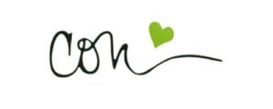 Signature of vegan author and recipe developer Connie Edwards McGaughy.